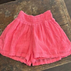 Elan Elastic Waistband Pink Gauze Shorts - NWT